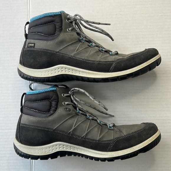 ECCO Yak Gore-Tex Women’s Size EU 41 Gray Lace-Up Hiking Boots - Picture 9 of 11